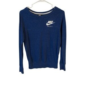 Extra Small Blue Women’s Nike Sweater Logo Long Sleeve